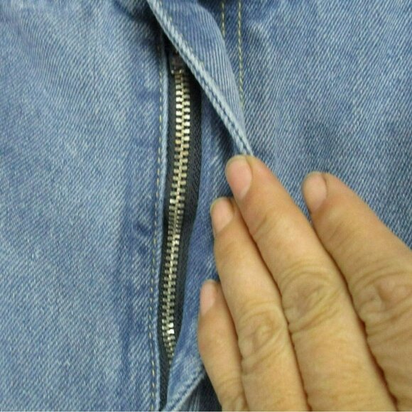 Cider Jeans Womens 2XL Medium Wash High Rise Butterfly Cutout Wide Leg - Picture 3 of 10